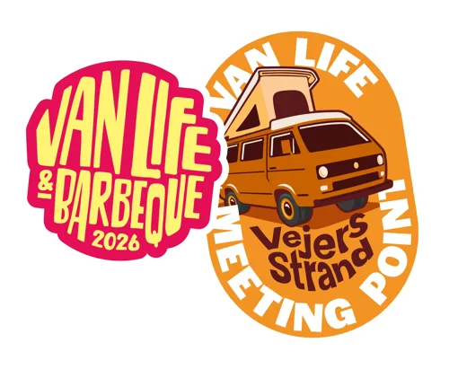 Vejers Strand Camping Van Life 2026 Sticker Combi