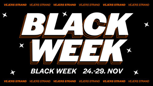 Vejersstrand BLACK WEEK 2024 Banner