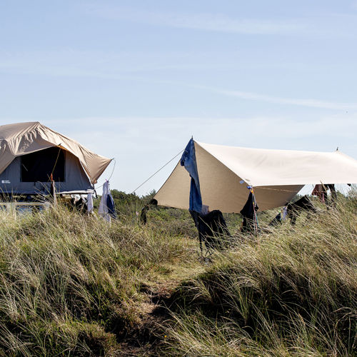 Vejers Strand Camping Pladsen Tagtelt Sejl